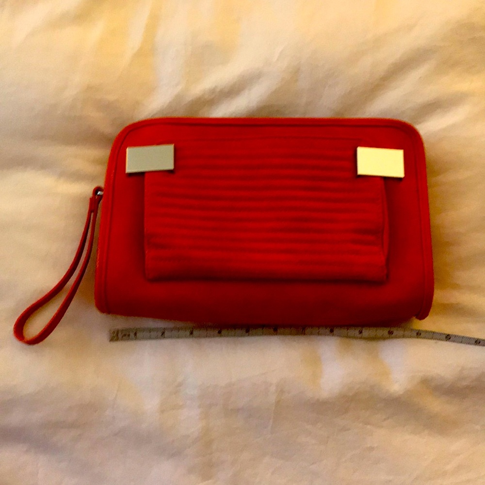 Orange Clutch/Wristlet bag
